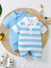 Cozy Polo Style Sleeve Rompers