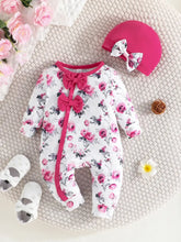 Adorable Print Long-Sleeve Romper