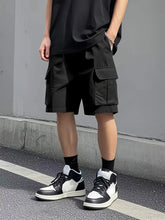 Trendy Solid Color Comfortable Loose Cargo Shorts