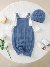 Solid Color Baby Bodysuit Soft Knit Jumpsuit