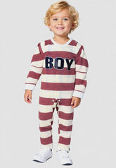 Cozy Boy Printed Full Sleeve Rompers