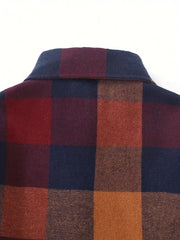 Casual Button-Up Classic Plaid Long Sleeve Shirt