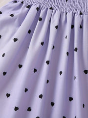 Ramadan Adorable Heart-Print Tunic Dress