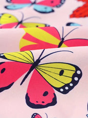 Butterfly Print Casual Fashion Short Sleeve Shirt