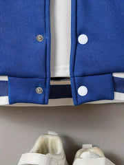 Casual Knitted Sweatshirt Jacket with Button Front