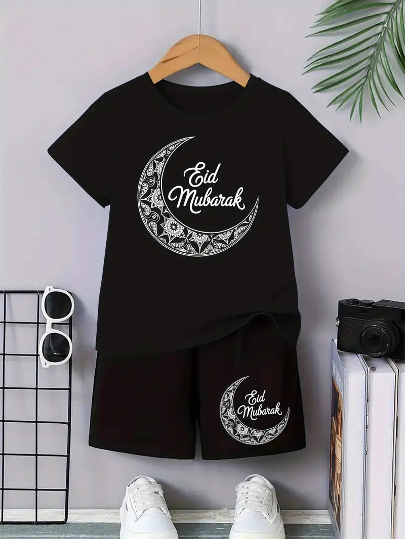 EID MUBARAK Summer Boys Fashion Boys And Children T-Shirt