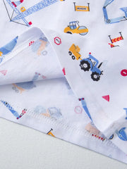 3-Pack Excavator Cartoon Universe Dinosaur Pattern Casual Tank Tops