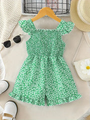Sleeveless Jumpsuit with Ruffle Detail