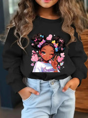 Girl Printed Autumn And Winter Sweatshirts