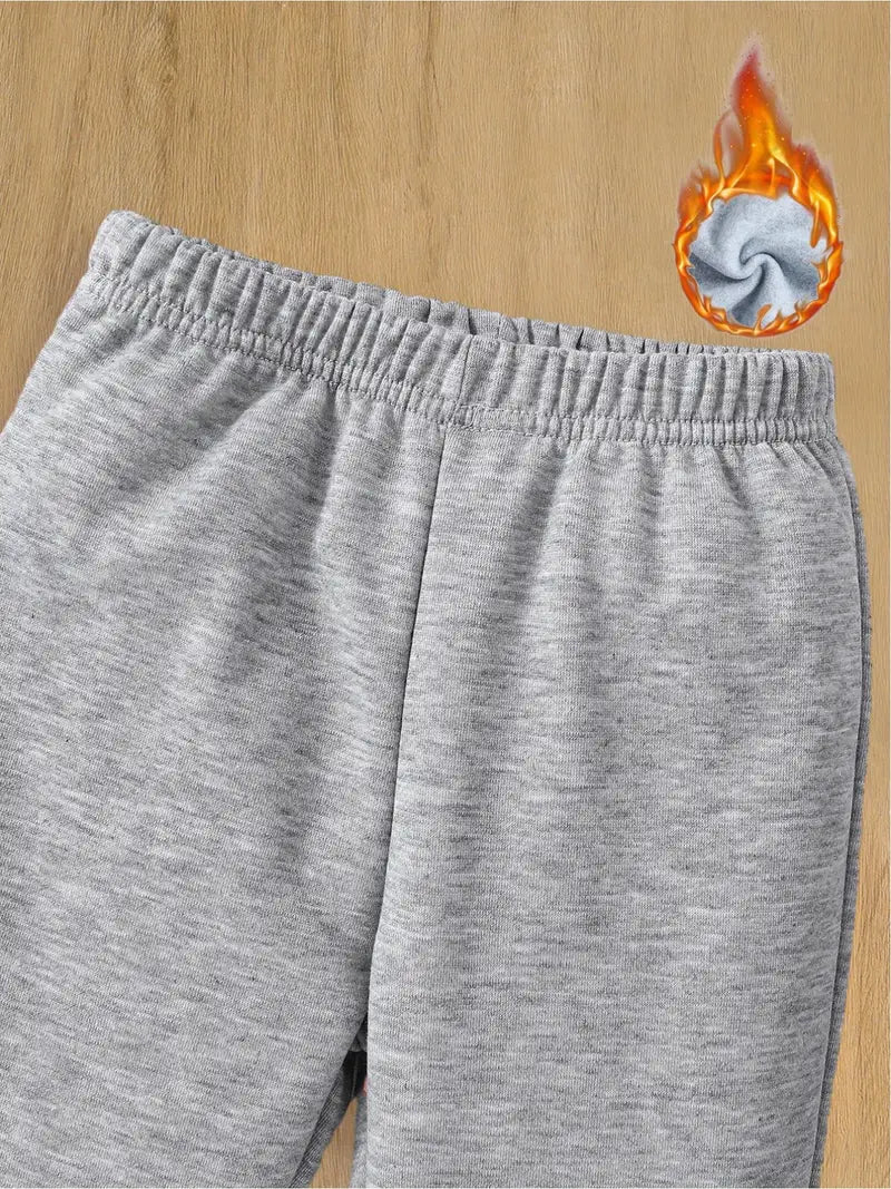 Fleece Lining Casual Jogger Sweatpants