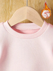 Sweatshirt with Pink Print And White Sneakers