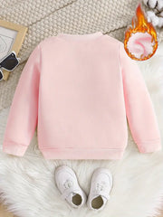 Sweatshirt with Pink Print And White Sneakers