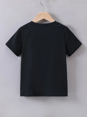 Casual Breathable Polyester Astronaut Print T-Shirt