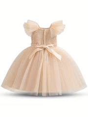 Sleeveless Tulle Tutu with Bow Detail  Dress