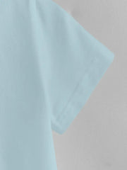 Light Green Crew Neck Short Sleeve Tee