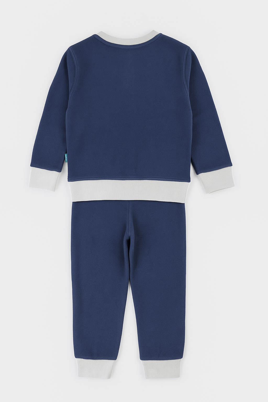 Featherhead Baby Kids' Awesome Dude Blue Full-Sleeve Sweatshirt & Navy Pants Set