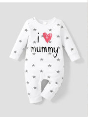 Cozy I Love Mommy Long Sleeve Romper