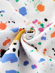 Colorful Striped Cartoon Short Sleeve Crew Neck Summer T-Shirt