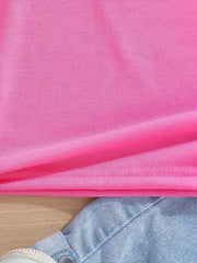 Sparkling Bow Print Tee Crew Neck Short Sleeve T-Shirt