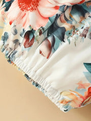 3pcs Short-Sleeved Shorts Suit With Letter Top Printed Pants
