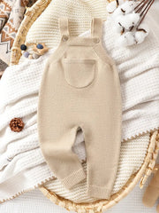 Soft Pink Onesie - Sleeveless Romper with Front Pocket