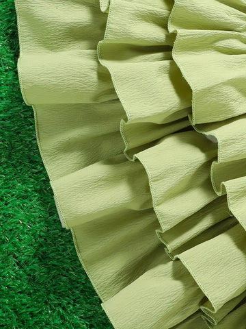Sleeveless, Button Detail Chic Summer Princess Dress