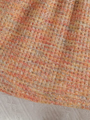 Gray Skirt with Pink Collar and Sleeves Dress