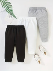 3pcs California Print Casual Jogger Pants