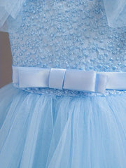 Sleeveless Tulle Tutu with Bow Detail  Dress