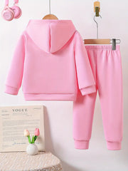 Two-Piece Set with Hood And Fleece