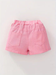 Pleated Ruffle Hem Tiered Skort Solid Color Skirt