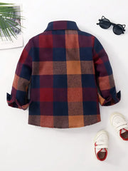 Casual Button-Up Classic Plaid Long Sleeve Shirt