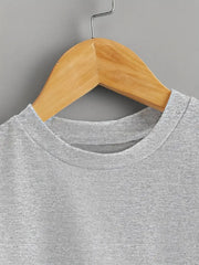 Light Green Crew Neck Short Sleeve Tee
