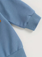 Color Block Long Sleeve Pullover Sweatshirt Tops & Pants