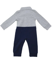 Newborn Boys Suit Set with Bow Tie and Button Vest