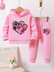 Two-Piece Set with Hood And Fleece