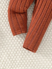 Set: Hooded Long-sleeved Top + Straight Trousers + Belt