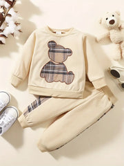 Toddler Outdoor Set Long Sleeve Sweatshirt Top Casual Pants