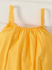 Casual Loose-fit Solid Sleeveless Spaghetti Strap Harem Pants