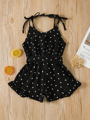 Summer Romper V-Neck Sleeveless Polyester Jumpsuit
