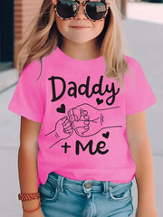 Daddy + Me & Fists Graphic Print Tee