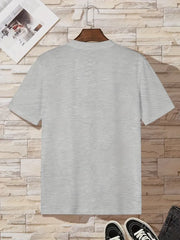 Casual Geometric Crew Neck T-Shirt Smile
