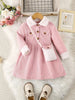 Fleece-Lined Dress with Small Bag Fashion Two-Piece Set