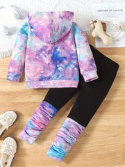 Hoodie For Tie Dye Rainbow Graphic Casual Hooded Sweatshirt