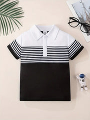 Polyester Casual Striped Shirt