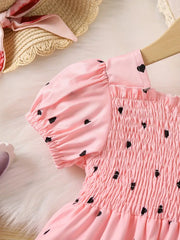 Ramadan Adorable Heart-Print Tunic Dress