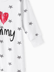 Cozy I Love Mommy Long Sleeve Romper