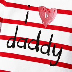 Cozy I LOVE Daddy Long Sleeve Romper