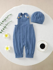 Solid Color Baby Bodysuit Soft Knit Jumpsuit