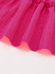 Casual Solid Color Medium Length with Tiered Ruffle Detail Fashion Sleeveless Dress